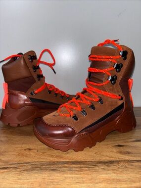 Dorothee Schumacher st  moritz scout cargo Brown Suede Leather Hiking Boots 6.5